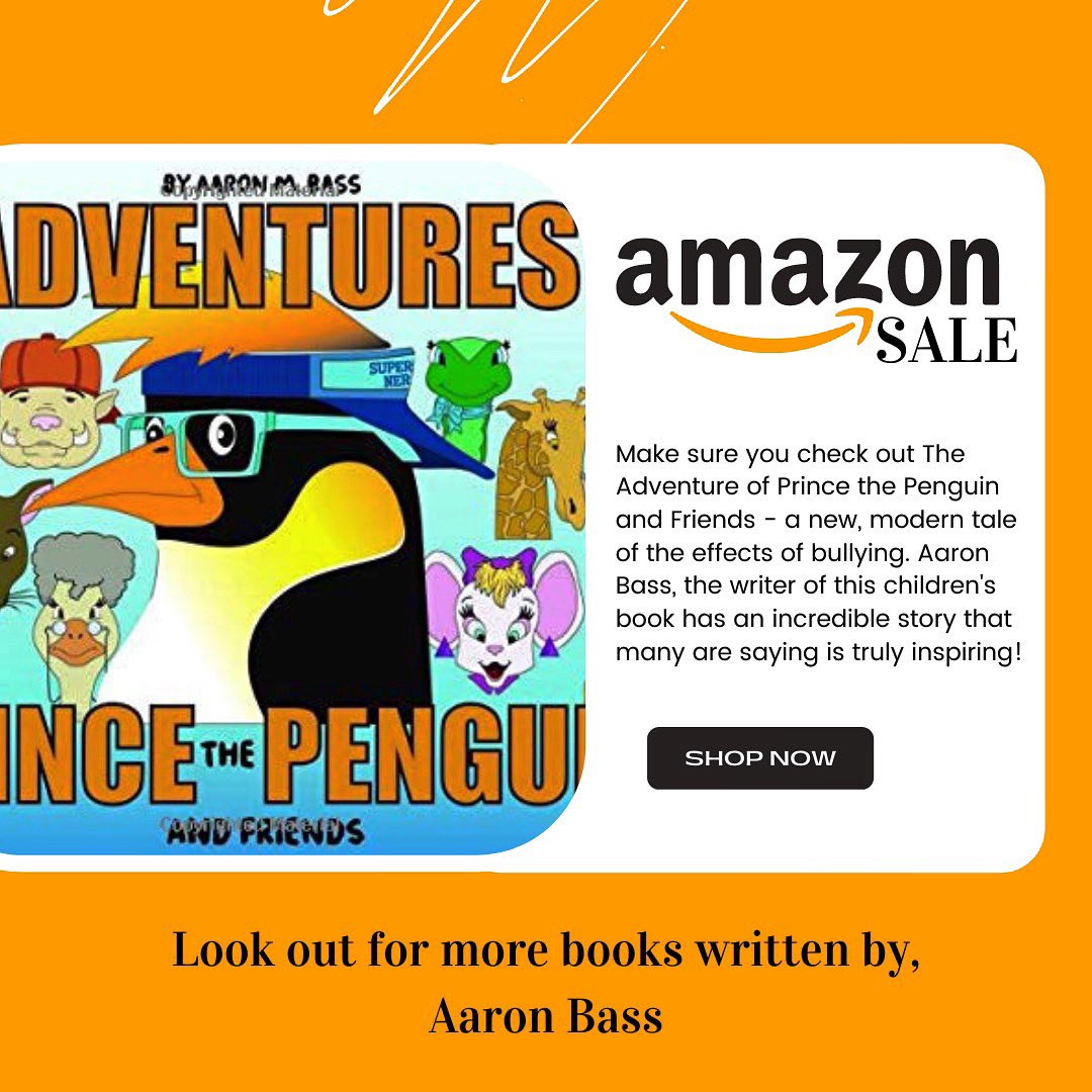 ABassbooks's tweet photo. Now is your chance! Get your copy via @amazon! “The Adventures of Prince the Penguin and Friends” is spreading like wildfire! #amazon #amazonbooks #amazonsmile #books #childrensbooks #spreadingfast #share #likeforlikes https://t.co/TzNv9ZjN1B