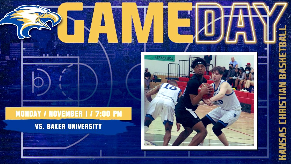 KansasCC_MBB's tweet photo. Headed to Baldwin City, Kansas for an exhibition matchup with Baker University. https://t.co/wEMuFq0FUL