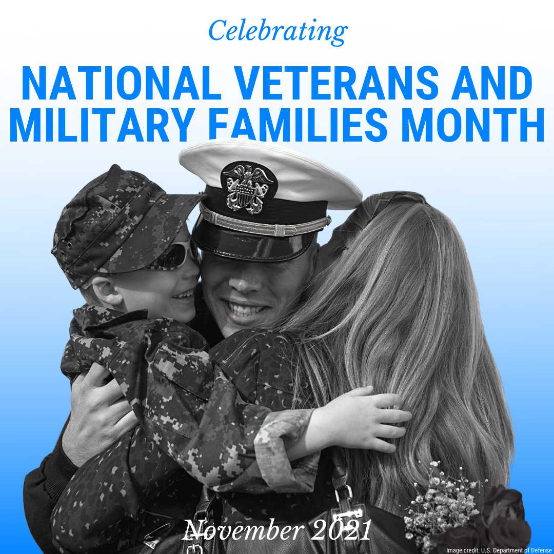 Moving around often and being away from loved ones can be hard for military families.

During National Veterans and Military FamiliesMonth, we recognize the sacrifices these families make in service to our country.

To all military and veteran families: thank you.