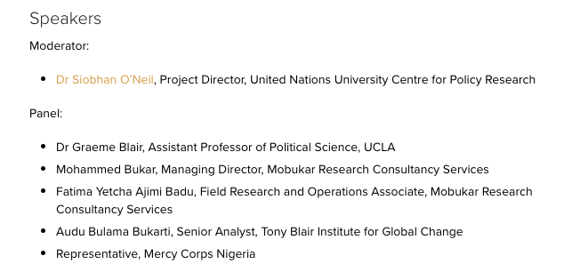poverty_action's tweet photo. Join us, @UNUCPR &amp; @mercycorps on Tuesday Nov 9th (9AM Eastern US time), to hear the latest research on demobilizing Boko Haram fighters and encouraging community acceptance: 
https://t.co/i7IaOIF5iG https://t.co/Rct3eFTVse