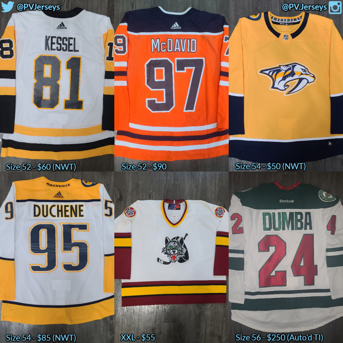 PVJerseys's tweet photo. π¨π¨Time for another round of #PVFinds!π¨π¨
If you're interested, DM with jersey & size you want. First-come, First-serve. I'll be checking DMs periodically today.
PayPal F&F or add 4% for G&S. Ask for additional pictures!
Shipping:
πΊπΈ - $10
π¨π¦ - $15
#PVFinds #HockeyTwitter https://t.co/FBwnqt8Ord