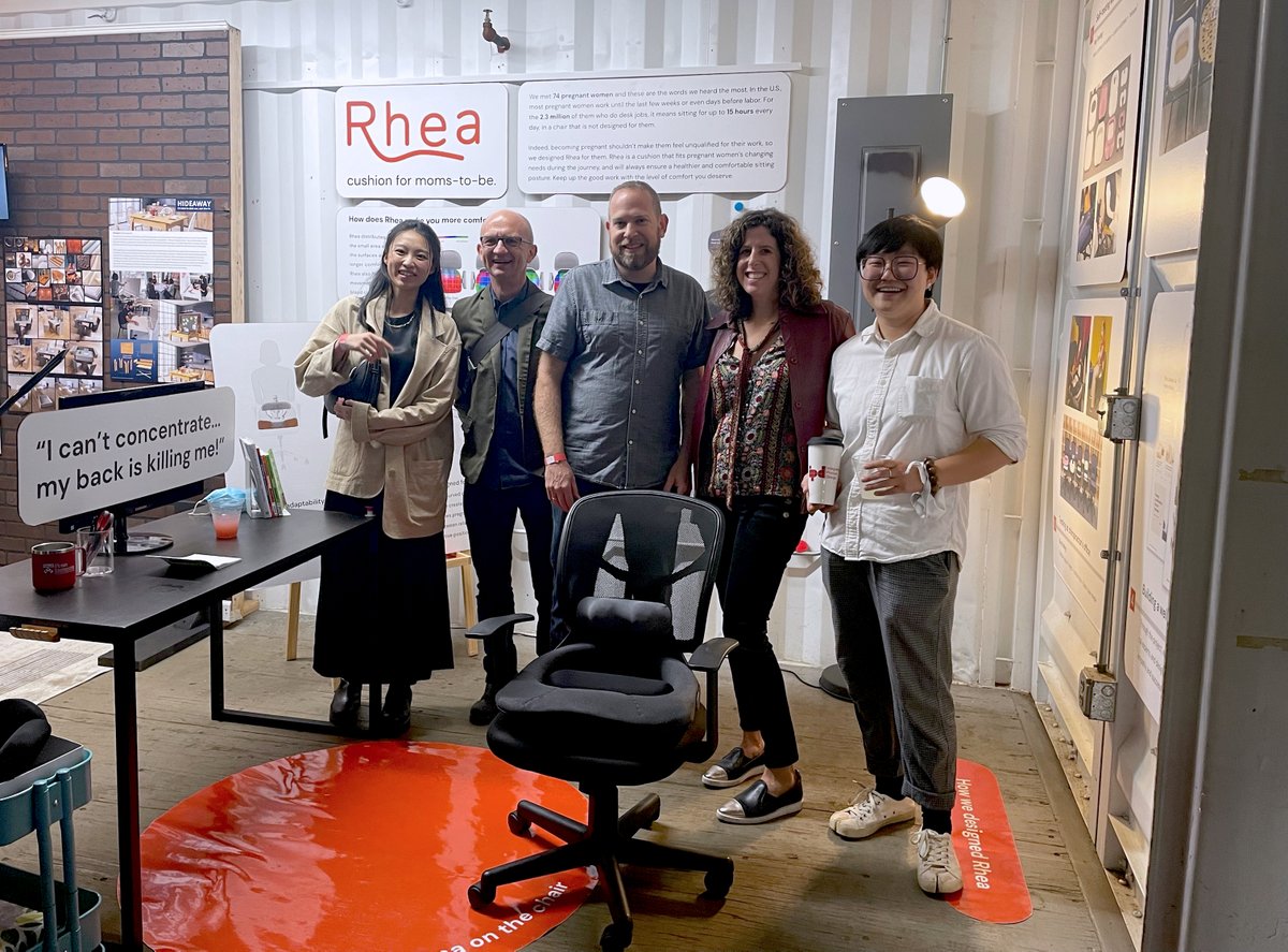 pafdc_cff's tweet photo. Congratulations to Echo Wan, our Product Development Designer, whose graduate thesis team project (completed Spring '21) won Best in Emerging Design at the Design Philly competition!  

Read more about the Rhea, their lumbral-sacral cushion for moms-to-be: https://t.co/sS9VsnOPto https://t.co/6rfALKdj13