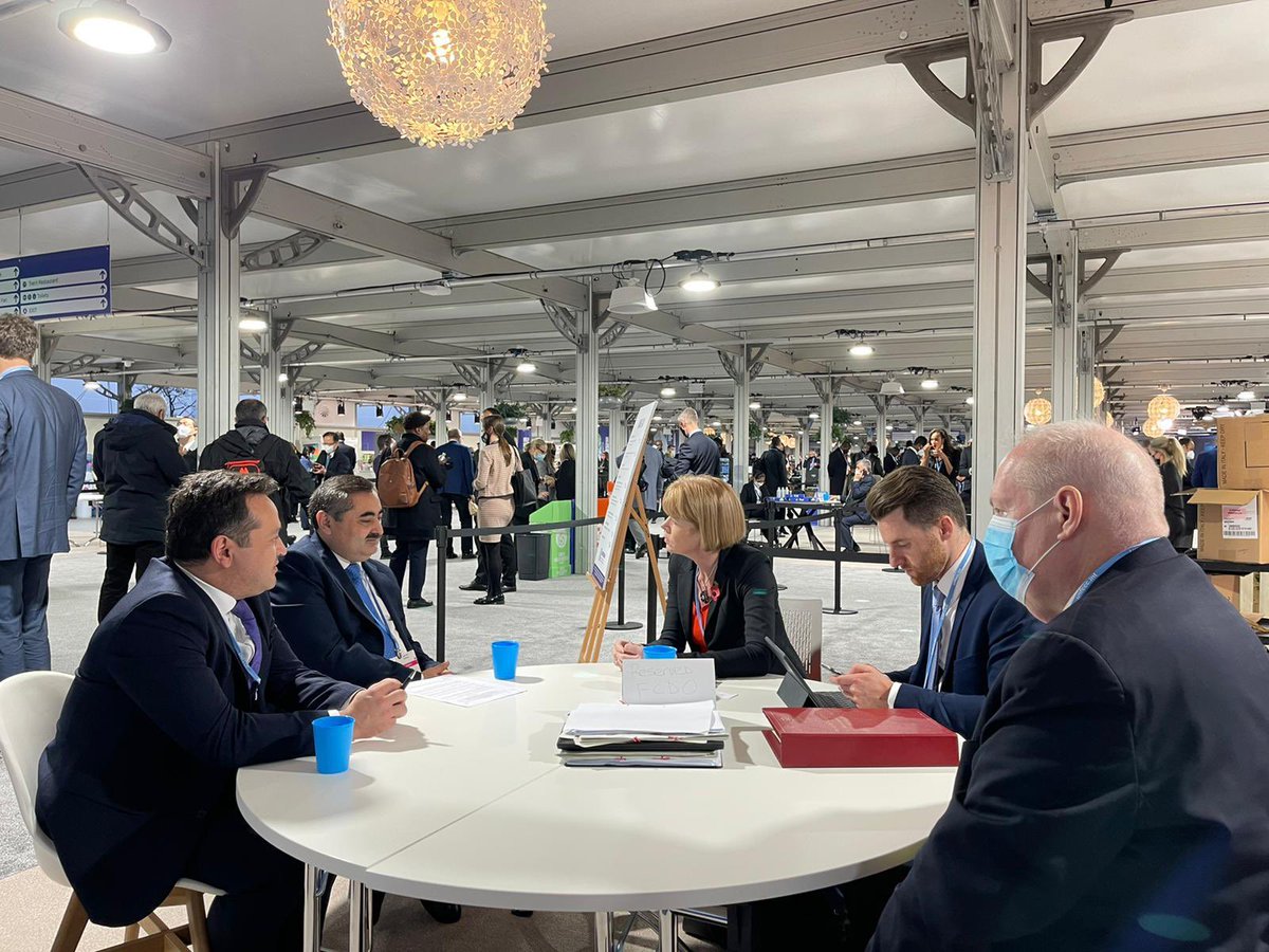 On the side-lines of the COP26 the Tajikistan Foreign Deputy Minister Muzaffar Huseinzoda met with the UK Minister for Europe and Americas <a href="/morton_wendy/">Wendy Morton MP</a>  

facebook.com/17800991891573…

#tajikistan #uk #Cop26