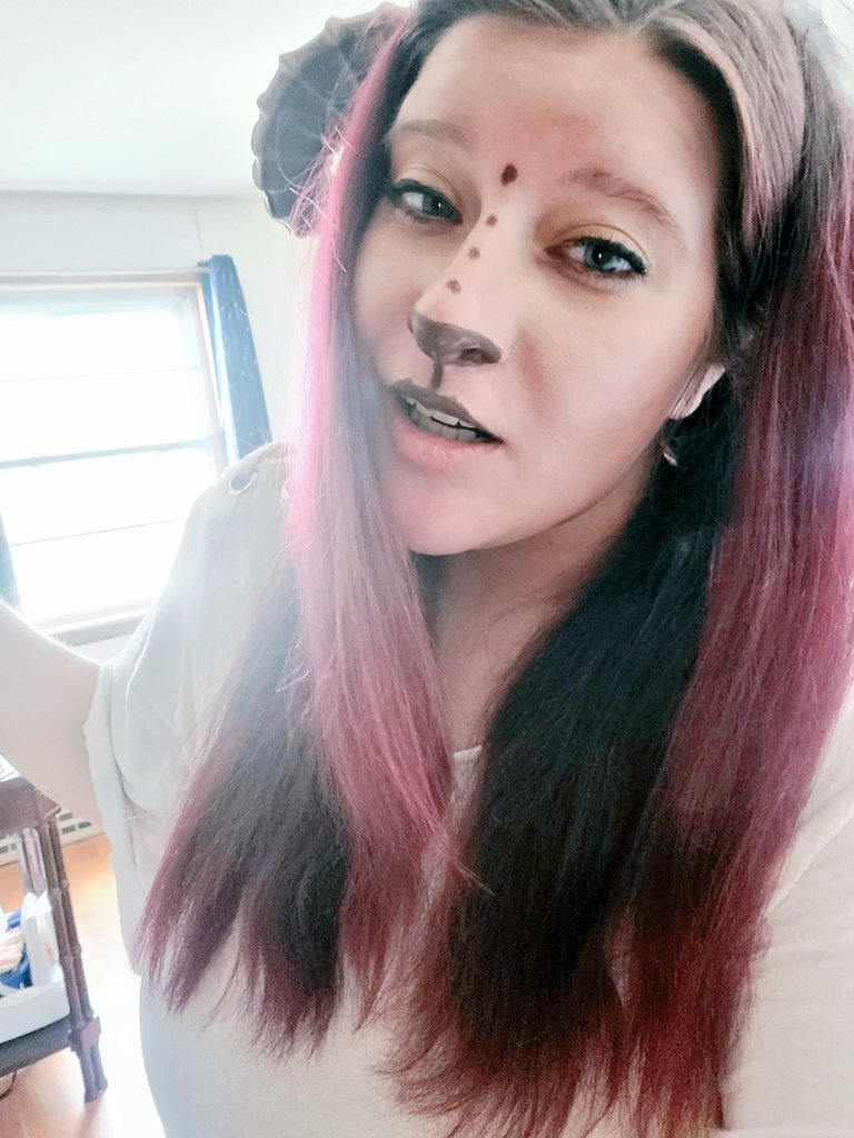 TehSammehh's tweet photo. Give me an extra hour and a half they say...
An extra hour and a half to twiddle my thumbs before D&D...
So what do I do?
Dress up time! #SatyrLife #HornsUp #Satyr #dungeonsanddragons #DnD #dnd5e #timezone #timedifference #timezonechange https://t.co/60gYsPqSba