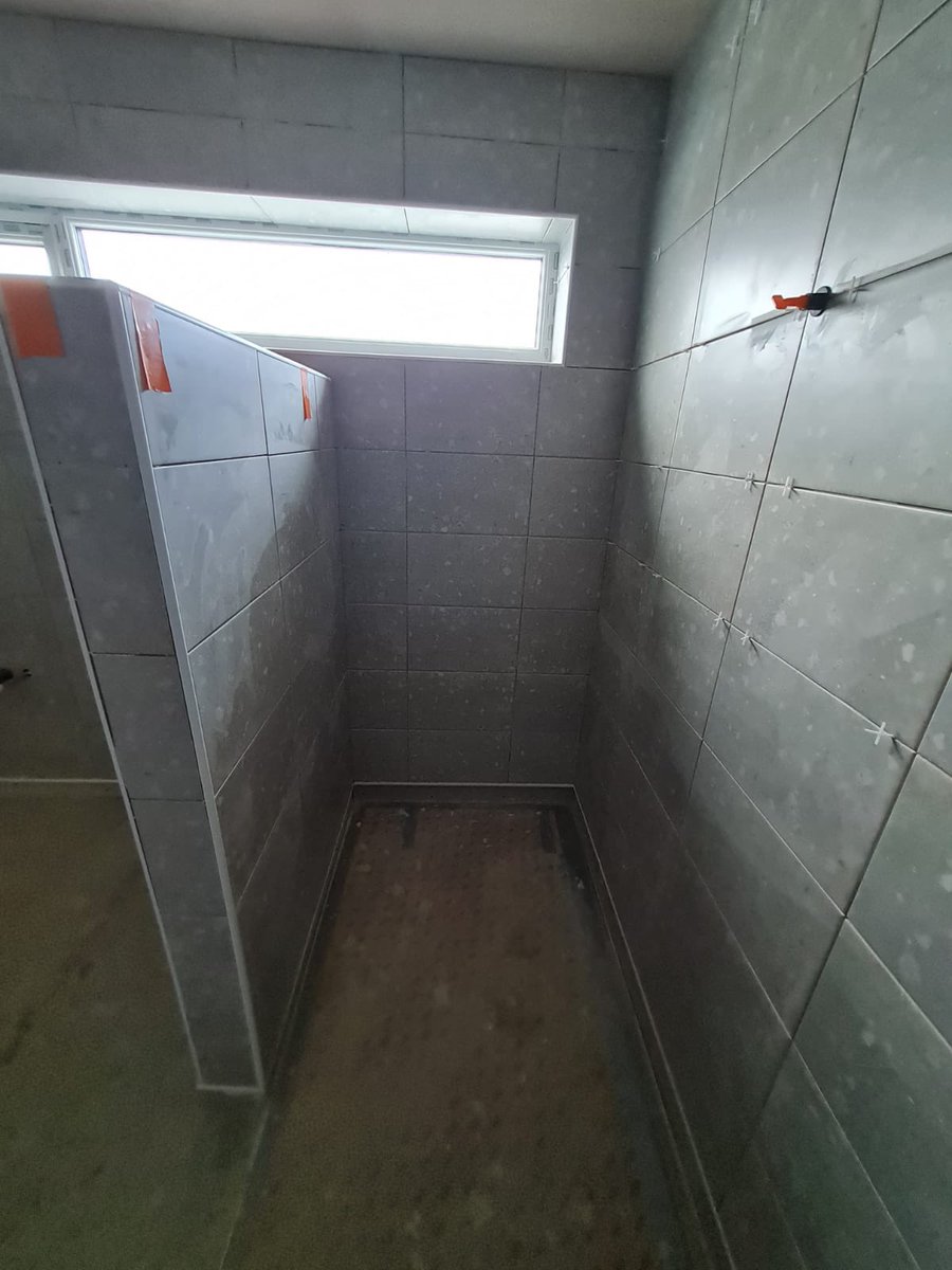 RollingMegan's tweet photo. Tiles in my  new bathroom .. a twist on that classic song by The Police. #lookinggood #projectrenovation https://t.co/n8Ak1N9lI4