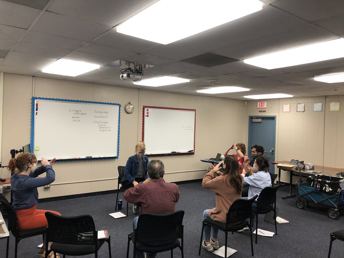 Elementary RUSD Music Teachers participating in our November 1st PD Day at the RIC