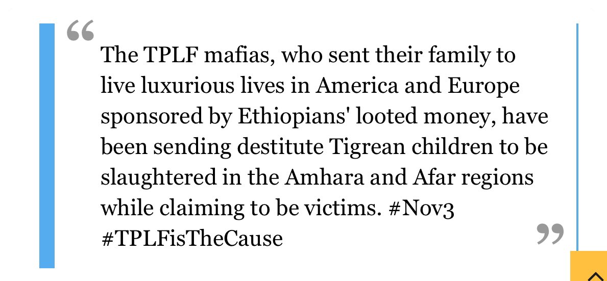 AlemnewSisha1's tweet photo. Ethiopian people are fighting a terrorist TPLF that has gathered a significant amount of weapons in the jungles of Tigray during the 27 years of its iron-fist dictatorship. It's now using this, the one it looted from the ENDF following its cowardly massacre on Nov 4 2020. #Nov3 https://t.co/hR3UHBDnBF