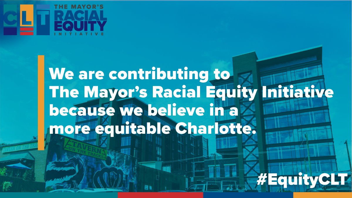 CLTgov's tweet image. The @cltmayor&apos;s Racial Equity Initiative is a $250 million public-private partnership to advance more leaders of color, develop career paths for students and workforce development programs, and extend corporate policies for equity. #EquityCLT equityclt.org