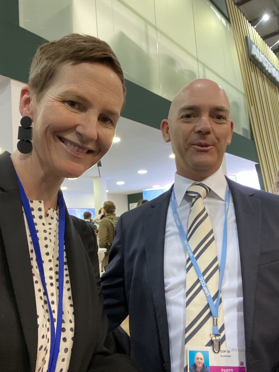 FreeAnna1's tweet photo. Day one of COP26 wrapping up and the Australia pavilion has been a veritable hive of activity, with Andrew Forrest ⁦@FortescueNews⁩, ⁦@SunCable1⁩, ⁦@SantosAus⁩ ⁦@ARENA_aus⁩, ⁦@CEFCAus⁩ and our High Commissioner to UK, George Brandis all turning out. https://t.co/oQH31pZ0Sl