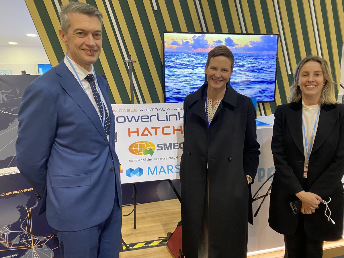 FreeAnna1's tweet photo. Day one of COP26 wrapping up and the Australia pavilion has been a veritable hive of activity, with Andrew Forrest ⁦@FortescueNews⁩, ⁦@SunCable1⁩, ⁦@SantosAus⁩ ⁦@ARENA_aus⁩, ⁦@CEFCAus⁩ and our High Commissioner to UK, George Brandis all turning out. https://t.co/oQH31pZ0Sl