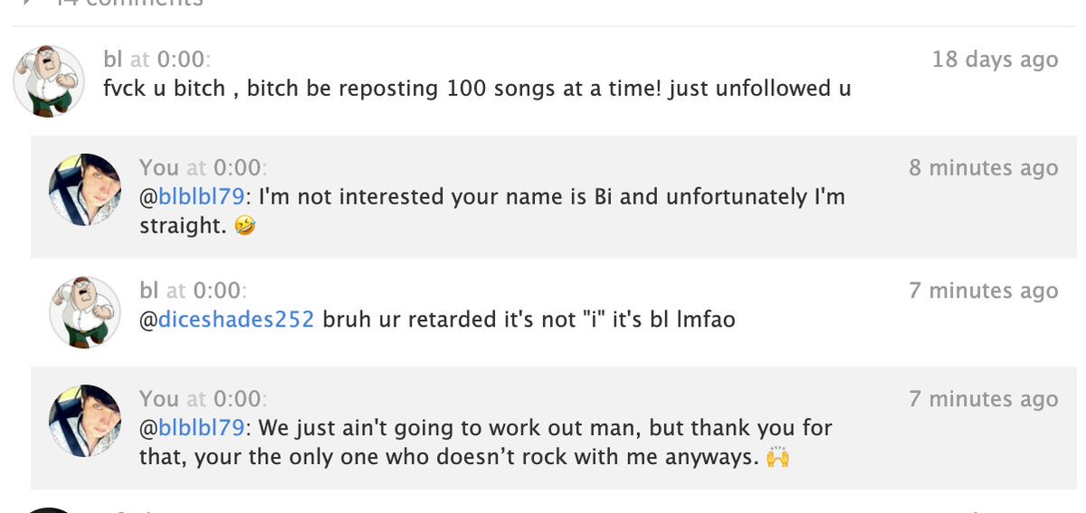 thediceshades's tweet image. I’m going to start promoting my haters by roasting them starting today. First big L for today is Bi!! (I'm not homophobic though because I'm all about consent) 🤣

#rappermemes #rappermeme #hatecomments #loserreadshatecomments #meme #Memes