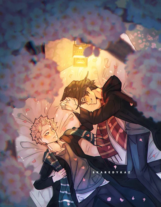 Happy (late!) bakudeku Halloween!! 🍂👻🎃💚🧡 