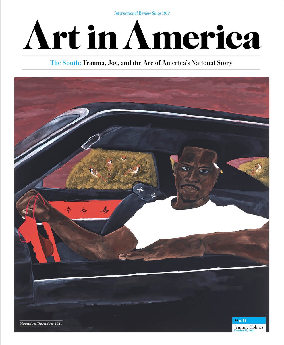 ArtinAmerica's tweet photo. The South is the theme of our November/December issue, and artist Jammie Holmes is on the cover.

Read an interview with Holmes: https://t.co/XMaPuHVvIM 

And check out the issue's table of contents: https://t.co/5cpIC9sgUJ https://t.co/N4REndvz1T