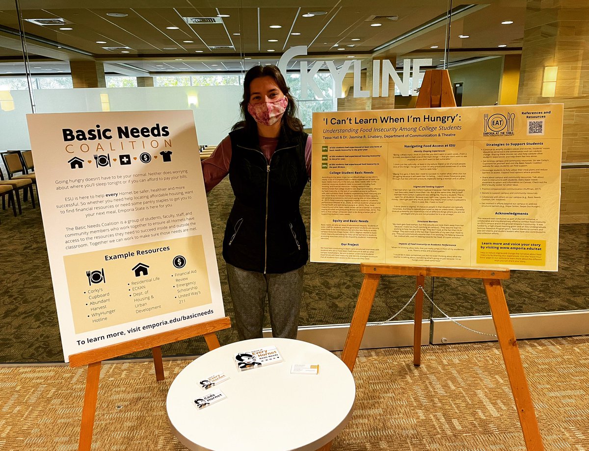 EAT_Initiative's tweet photo. Inclusive Excellence Day at @emporiastate is happening in the Memorial Union! Stop by to learn more about our work to address food insecurity and other basic needs among college students. #SwarmHunger #EveryHornet #RealCollege https://t.co/hc35Ze0erP