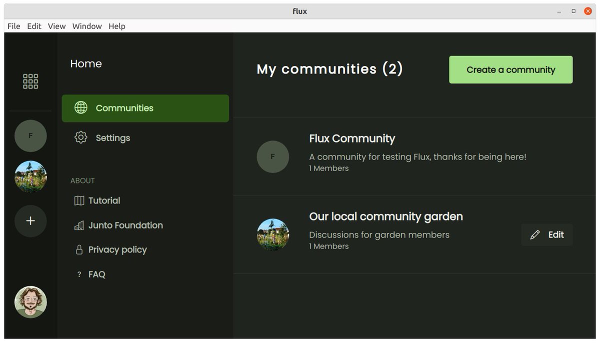 helioscomm's tweet photo. @flux_social by @juntofoundation is an app for building community spaces -- kinda like Discord or Facebook Groups, only you get to run your community your way because you all host the app yourselves! https://t.co/GhPPl8ss4R