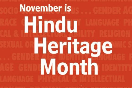 November is #HinduHeritageMonth and is an opportunity to recognize the contributions of Hindu Canadians.