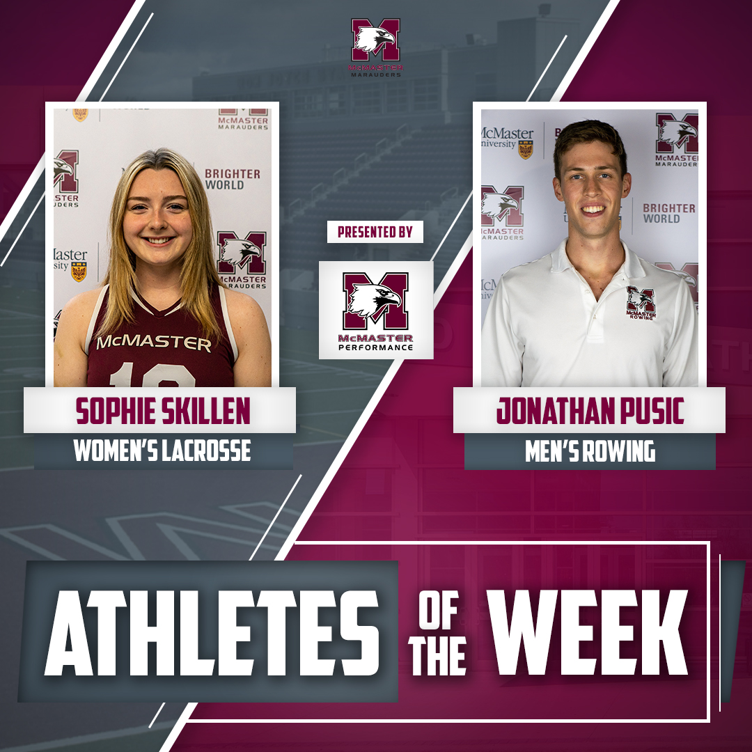 AOTW | Congrats to Sophie &amp; Jonathan for being named this week's Athletes of the Week powered by <a href="/MacUPerformance/">McMaster Performance</a>!

#GoMacGo | <a href="/mcmasterwlax/">McMaster Women's Lacrosse</a>