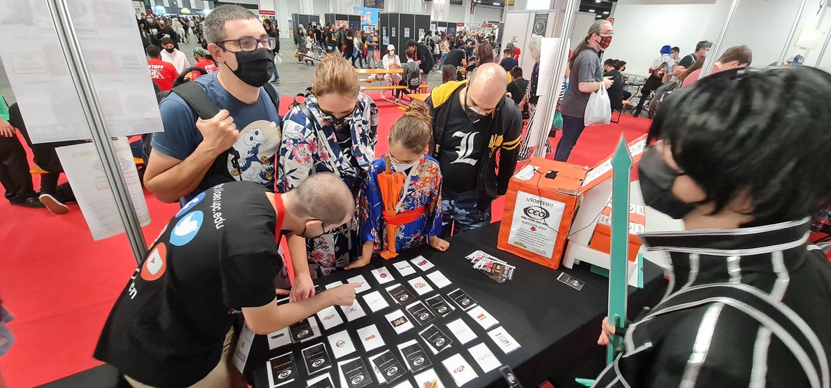 CEObcn's tweet photo. Muchisimas gracias a todos por pasaros por nuestro stand del MANGA BCN 2021 y participar en nuestras actividades (talleres de manualidades japonesas y nuestro Kahoot, con premios cedidos de parte de @Frikers1 ) 🥳🥳🥳👺✂️

¡¡...y en especial a @cerclemilenari
y a @AulaManga 😁👍🏼 https://t.co/xdPALESzQ2