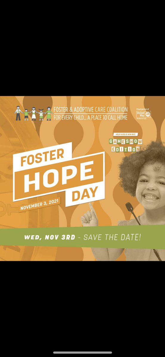 FosterAdopt's tweet photo. #fosterhopeday is two days away! Join us on November 3rd π https://t.co/EJPliyPnb4