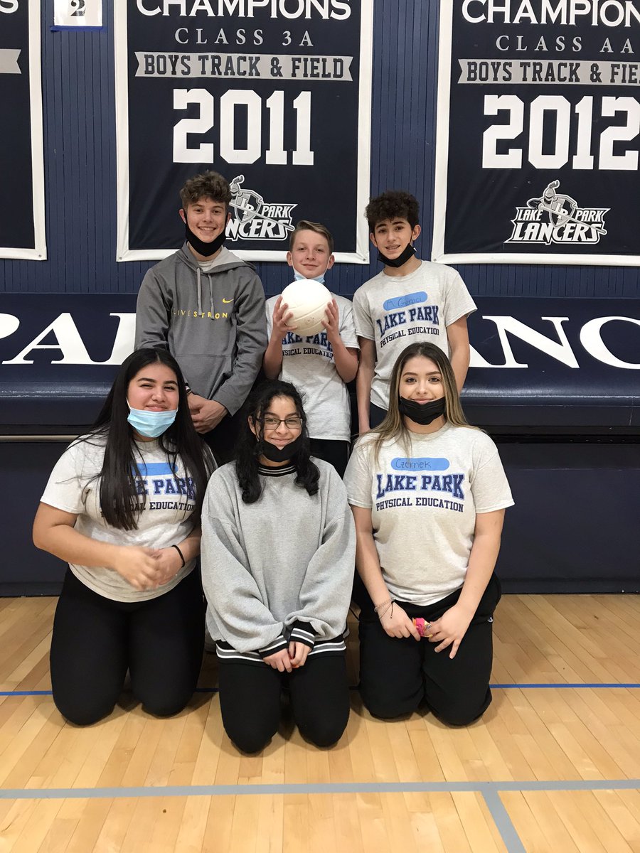 Chojnacki’s 6th period PE VB champs: Jacob F, Ryan S, Matt G, Jasmine R, Allison P, &amp; Emily C