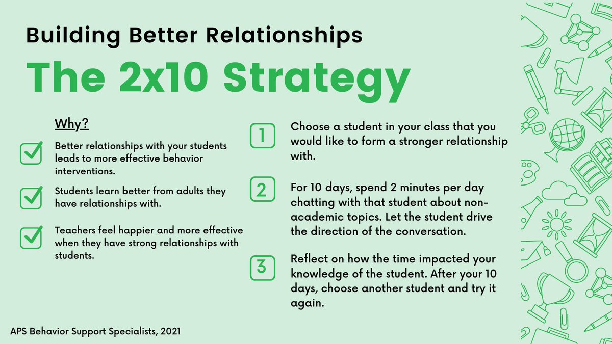 It is been a while since we last tweeted but we're back at it! Here's a behavior support tip to celebrate! 
<a href="/ABQschools/">Albuquerque Public Schools</a>