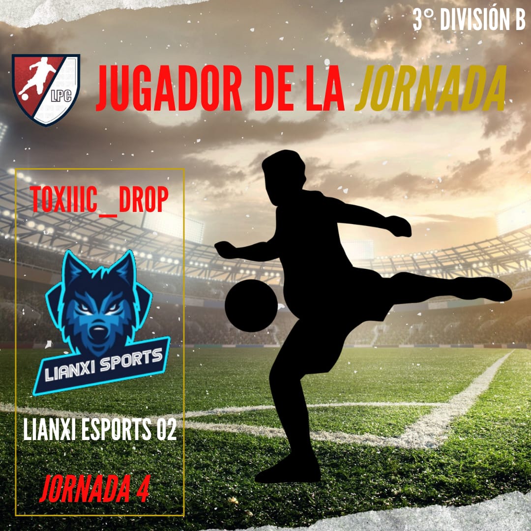 LIANXI ESPORTS 02 (@lianxiesports02) on Twitter photo Hoy hay que dar la enhorabuena a nuestro jugador Toxiic_Drop-Cristian por haber sido el MVP, en estas dos últimas jornadas con dos grandes victorias, para meternos arriba en la tabla y seguir luchando. #vamoslianxi #launionhacelafuerza <a href="/LianxiEsports02/">LIANXI ESPORTS 02</a> 🐺🔵⚪💪⚽️ Hoy hay que dar la enhorabuena a nuestro jugador Toxiic_Drop-Cristian por haber sido el MVP, en estas dos últimas jornadas con dos grandes victorias, para meternos arriba en la tabla y seguir luchando. #vamoslianxi #launionhacelafuerza <a href="/LianxiEsports02/">LIANXI ESPORTS 02</a> 🐺🔵⚪💪⚽️