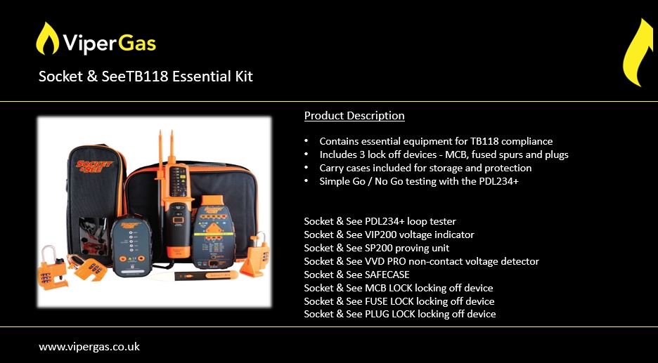 vipergas's tweet photo. 🔥#TB118 ESSENTIAL KIT🔥
contain all the equipment a gas engineer needs to safely comply with Technical Bulletin 118(safe electrical isolation of gas appliances)
https://t.co/ykuFB47Ghu
#safeisolation #gasengineer #tb118 #safetotouch #heating #gastraining #assessment #acs https://t.co/yaA3aeCalX