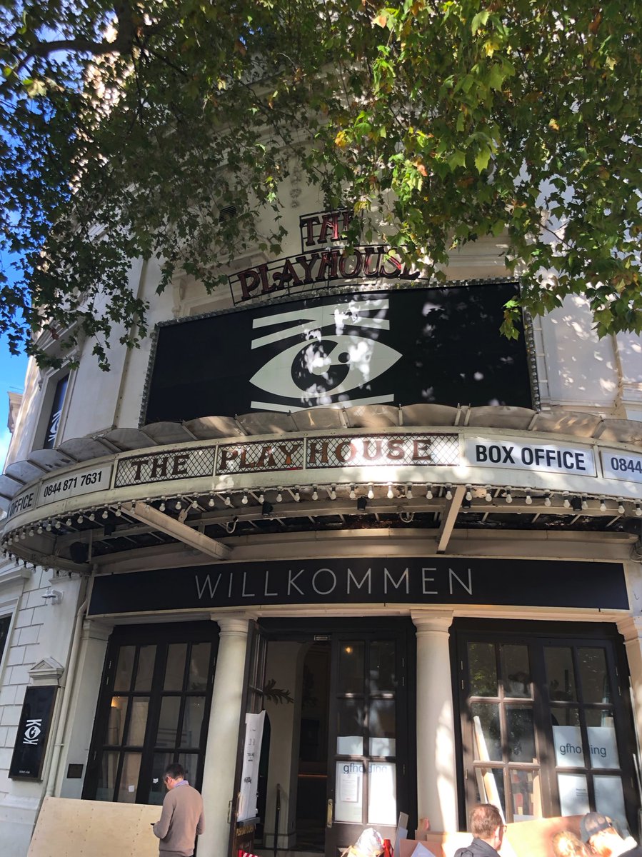Walked past the Playhouse today &amp; the signage was going up for Cabaret. When it opens, the Playhouse will become the last West End venue to reopen its doors following the closures in March 2020. The entire West End will be back up &amp; running!👏💪🎉
