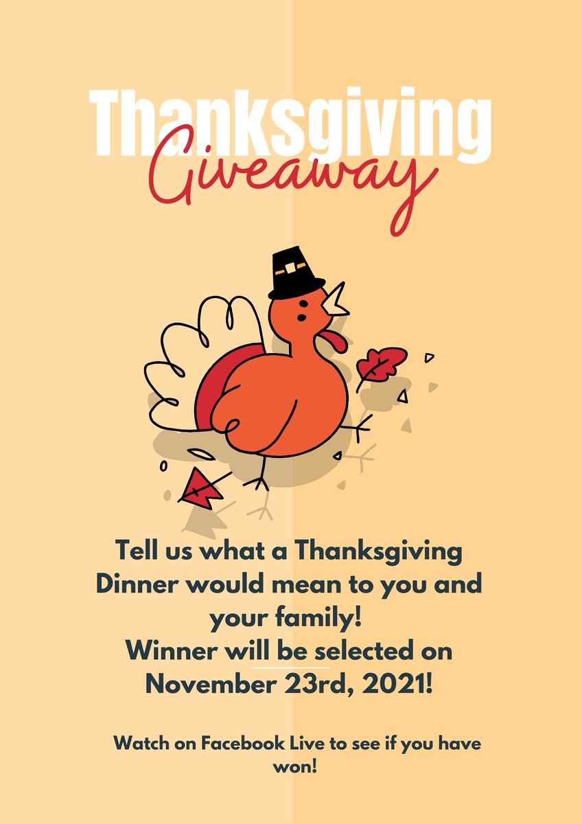 seat_us's tweet photo. Follow us on Facebook and be entered into our #Thanksgiving giveaway! 

https://t.co/YlWv8t7sRN

Hurry, we want to gift someone a Thanksgiving Meal from us at SEAT! https://t.co/NC2HlqJaHi