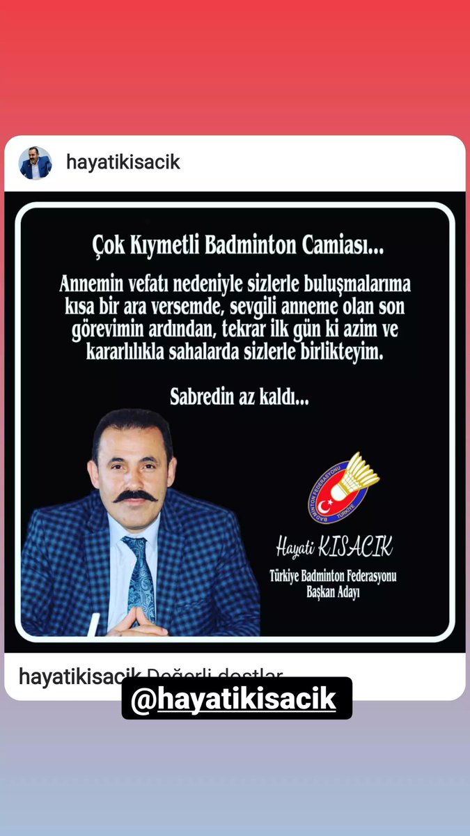 #BadmintonaHayatiÇözüm