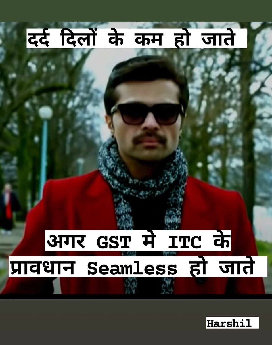 CA_HarshilSHETH's tweet photo. Even lord Himesh reshmiya has said /sung it

दर्द दिलों के कम हो जाते
अगर ITC के प्रावधान Seamless हो जाते

#gst
#gst_memes
#sosorry
#justkidding
#just4fun
#Rollback16_2_c
#savegst
#ripgst https://t.co/1B4CHllGPF