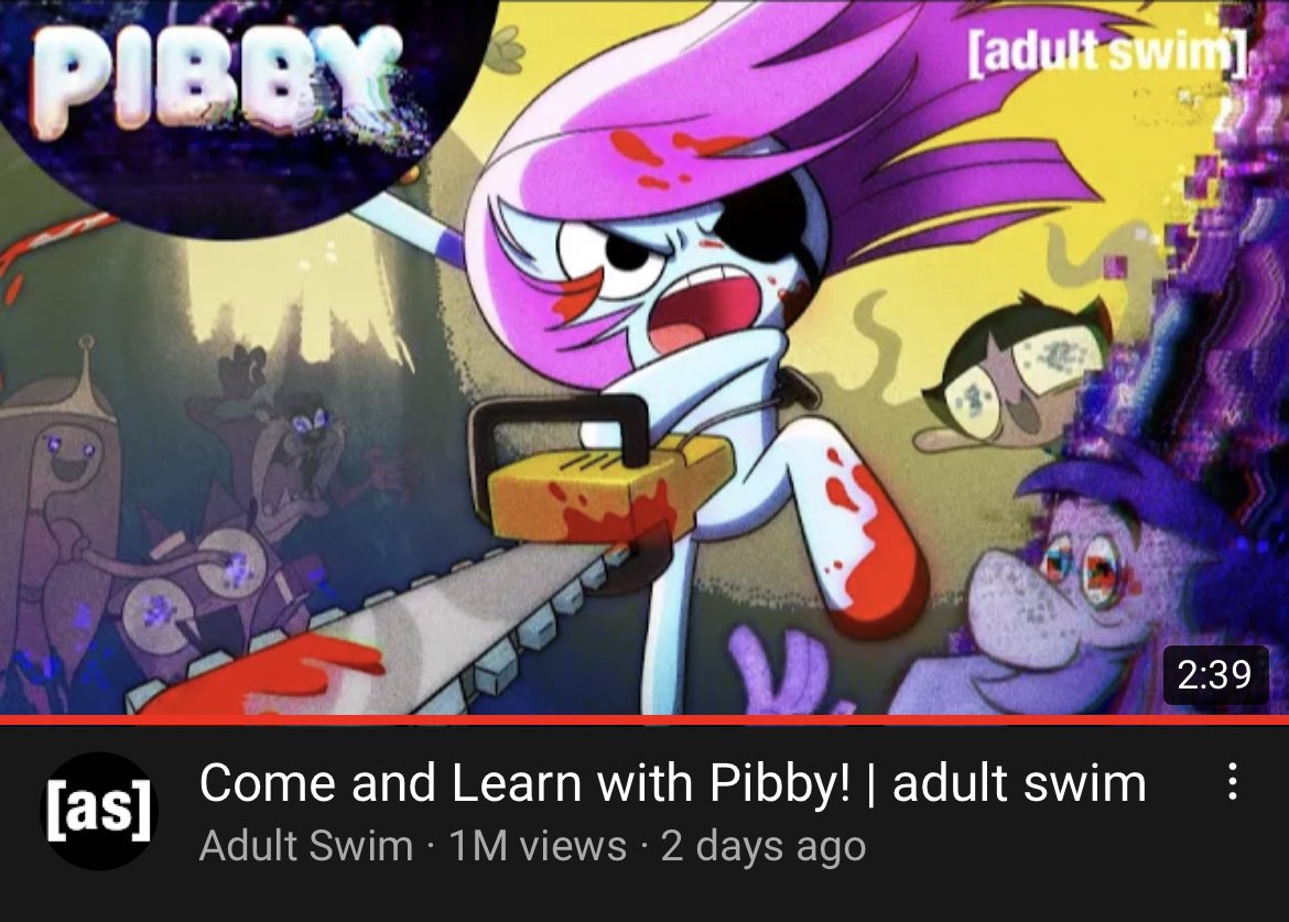 Adult Swim Out Of Context On Twitter The Pibby Short Has Officially Hit 1 Million Views On 
