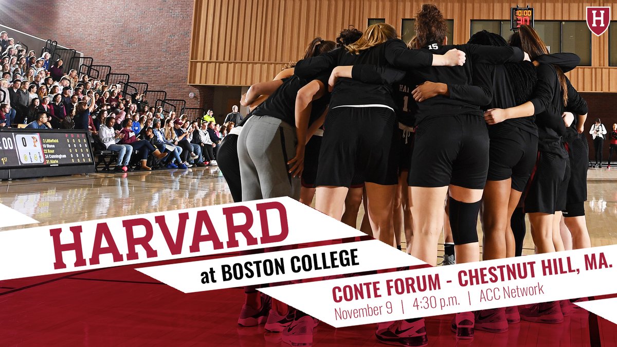 HarvardWBB's tweet photo. It's finally GAME DAY! We can't wait to hit the court tonight.

🏀 at Boston College
⏰ 4:30 p.m.
📍 Conte Forum
📊 https://t.co/GCHGgkwLfx
📺 https://t.co/vuMR6CYKst
🎟️ https://t.co/vcOOhxRJjb

#GoCrimson #OneCrimson https://t.co/HO4Tx2LqCX