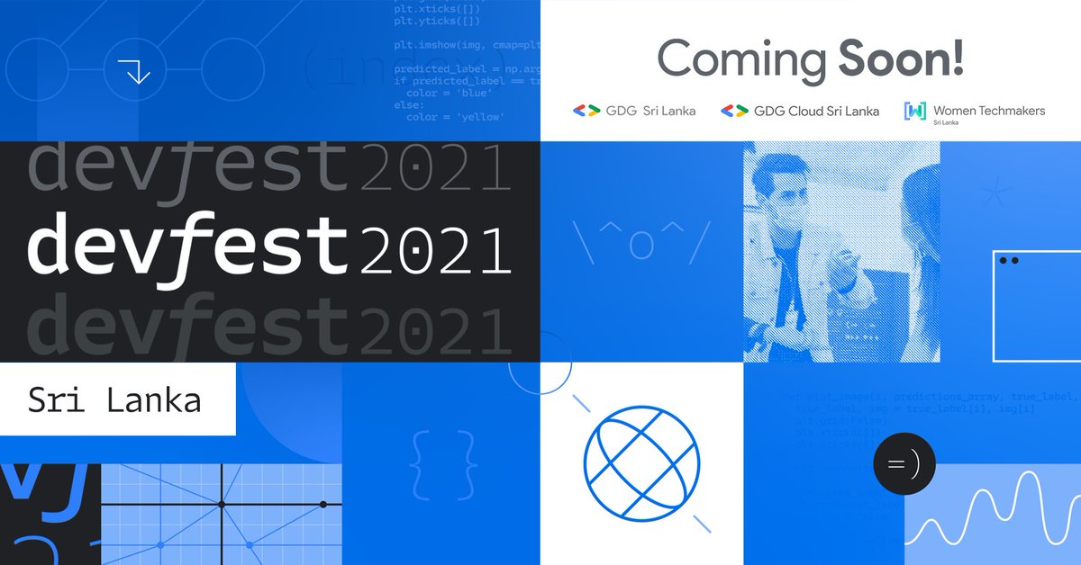 Plans for developers' fiesta, 𝗗𝗲𝘃𝗙𝗲𝘀𝘁 𝗦𝗿𝗶 𝗟𝗮𝗻𝗸𝗮 𝟮𝟬𝟮𝟭 are on course. 

Developer content brought to you by <a href="/GDGLK/">GDG Sri Lanka</a> in collaboration with <a href="/GDGCloudLK/">GDG Cloud Sri Lanka</a> and <a href="/WTMSriLanka/">WTM Sri Lanka</a> 

#DevFestLK21 #DevFestLK2021 #GDGSriLanka #GDGCLK #GDGCloudSriLanka #WTMLK #WTMSriLanka