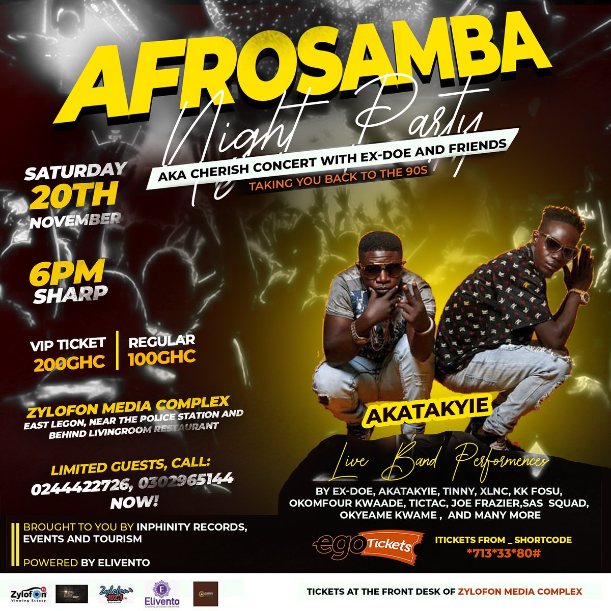 exdoeofficial's tweet photo. Afrosamba aka the CHERISH CONCERT is featuring @akatakyiegh so miss it https://t.co/wMc3DQSBjL
