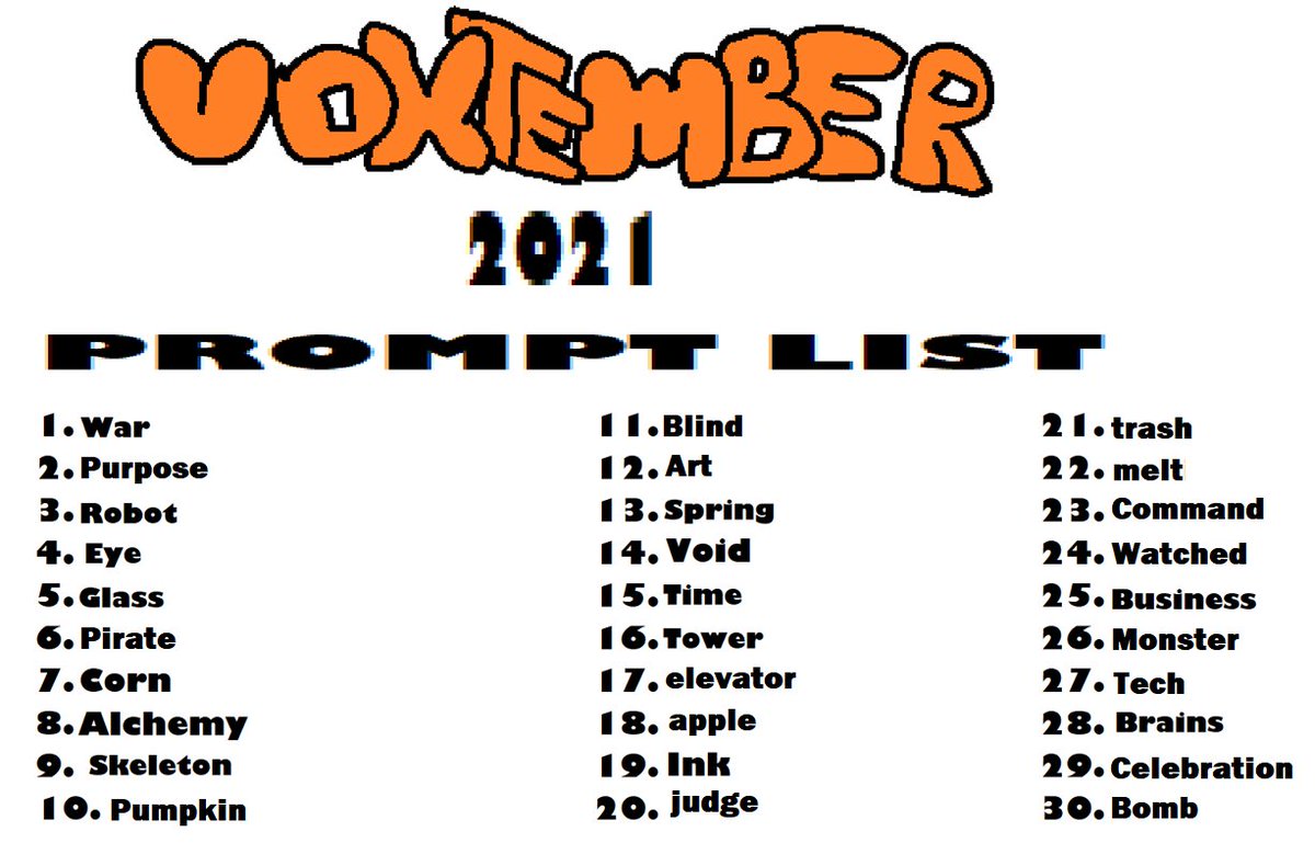 VoxelizedBits's tweet photo. SINCE I DIDN'T DO INKTOBER I'M DOING INKVEMBER OR SOMETHING HERE IS MY BADLY DRAWN PROMPT (IGNORE THE T)

anyone is welcome to follow along if ya want some prompts this month.

#inkvember #inktober #inktober2021 #voxember #voxtember https://t.co/GkxKIXBVyF