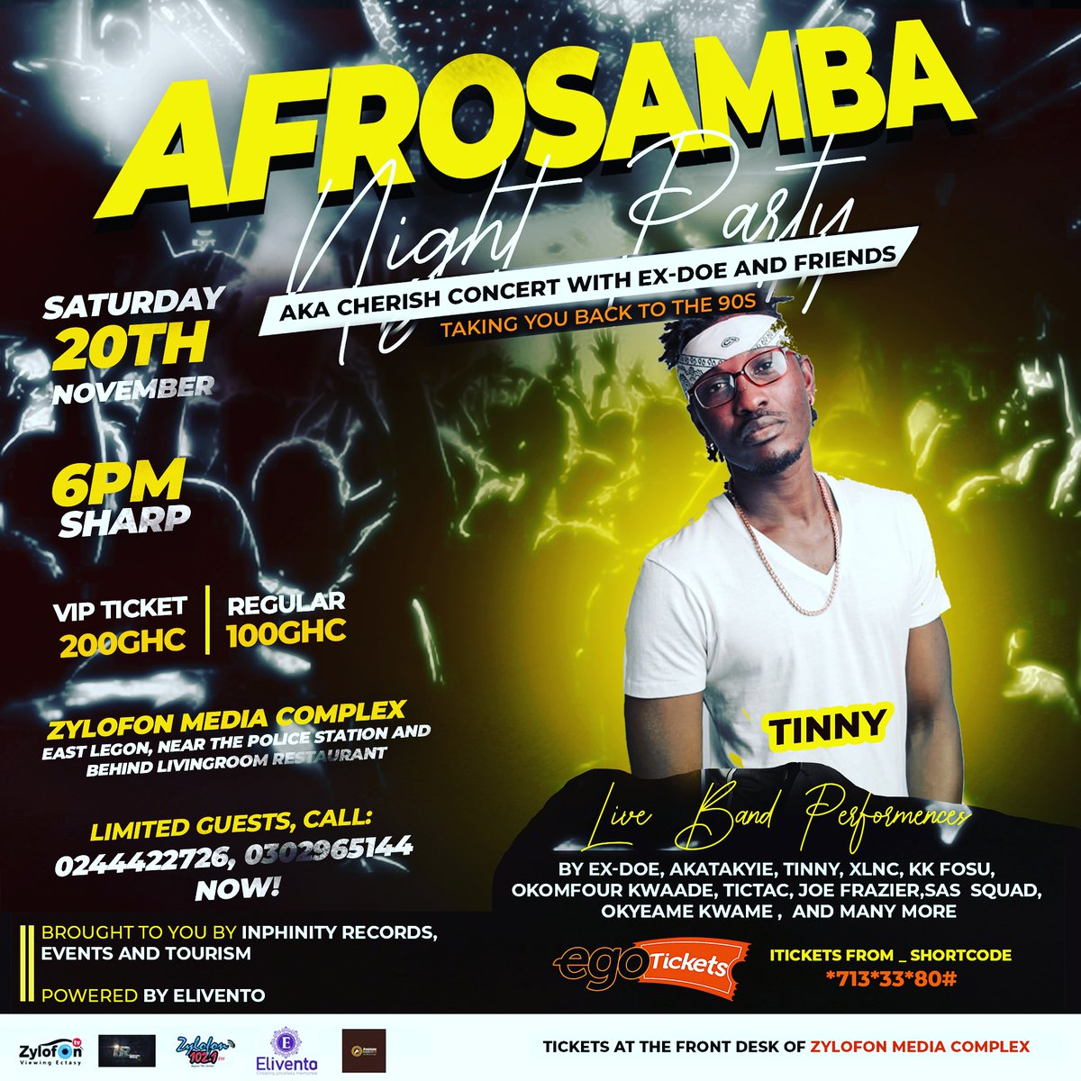 exdoeofficial's tweet photo. Afrosamba aka the CHERISH CONCERT is featuring @bardmantinny. Don't miss https://t.co/O9QLqd8vBm