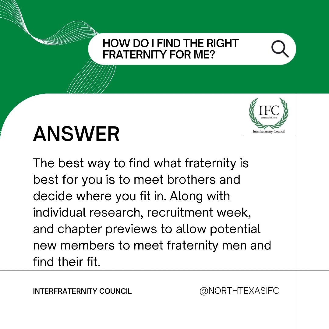 With Spring Recruitment around the corner, IFC wants to showcase FAQs about Greek Life. Join with the link in our bio! #unt24 #unt25