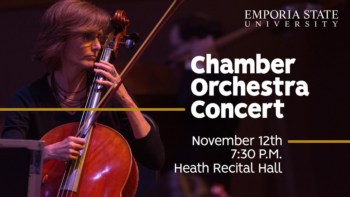 esumusicdept's tweet photo. Join us on November 12th for our Chamber Orchestra Concert. Which will be at 7:30 inside Health Recital Hall. For more information https://t.co/GvFf3RPJKe https://t.co/mhShS8gaqf