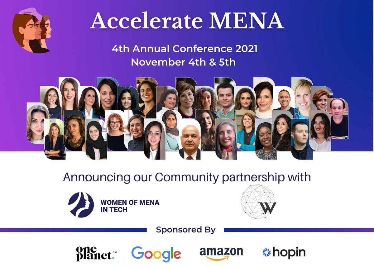 WOMENAinTech's tweet photo. From Digital Divide to #Tech Bridges!
This is our Community Partner @womeninAI!
#AccelerateMENA WoMENAIT #VirtualConference2021!
Nov. 4 - Dubai
Nov. 5 - San Francisco
Tickets:
https://t.co/PVnhqiVkpk
#techvision #careerdevelopment #WAI #digitaldivideandconquer https://t.co/1T4NgGgdej