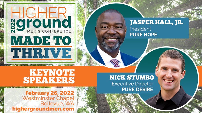HigherGroundMen's tweet photo. Tickets NOW ON SALE for Higher Ground Men's Conference. Saturday, Feb. 26 at @WC_Bellevue In Person &amp; Live Stream options. #MadeToThrive #Integrity https://t.co/RVyDU3AE1k