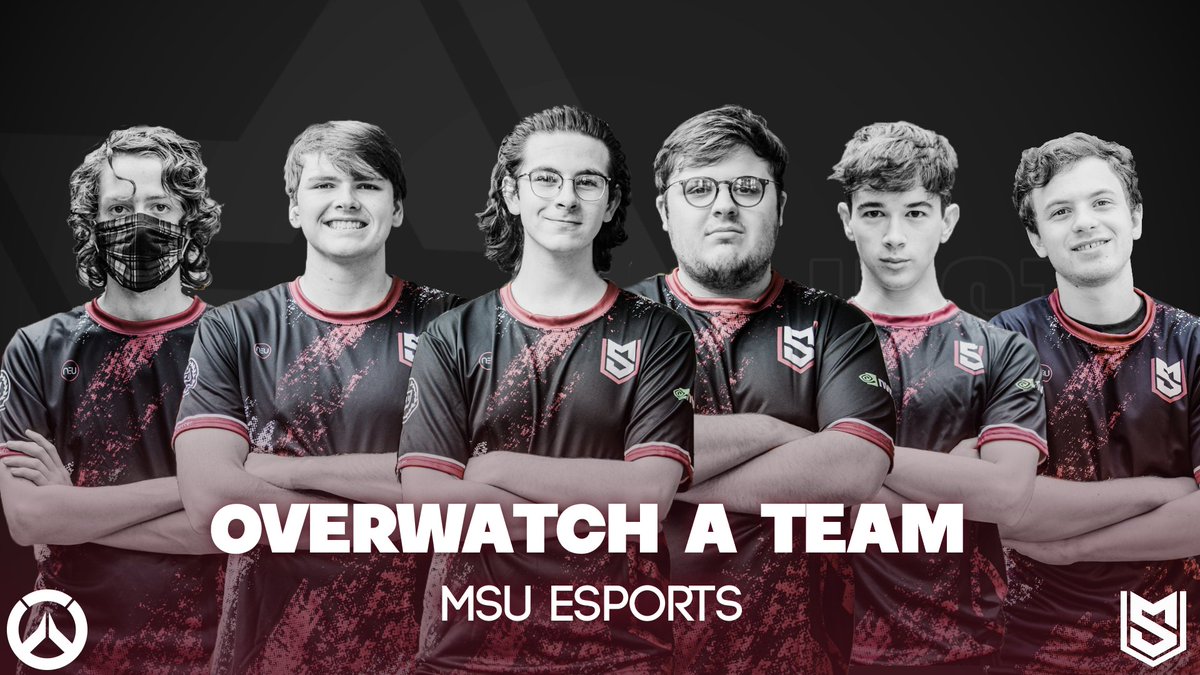 Kicking off the Egg Bowl will be our Overwatch Team: 
(From Left -> Right)
Grace “Frogies44” Ball
Callan “CJmineoct” McCuiston 
Joe “Panda Kai” Bender  (Captain)
Jacob “Bish” Lee
Doug “Shiny” Smith
Eric “Blizard265” Duncan