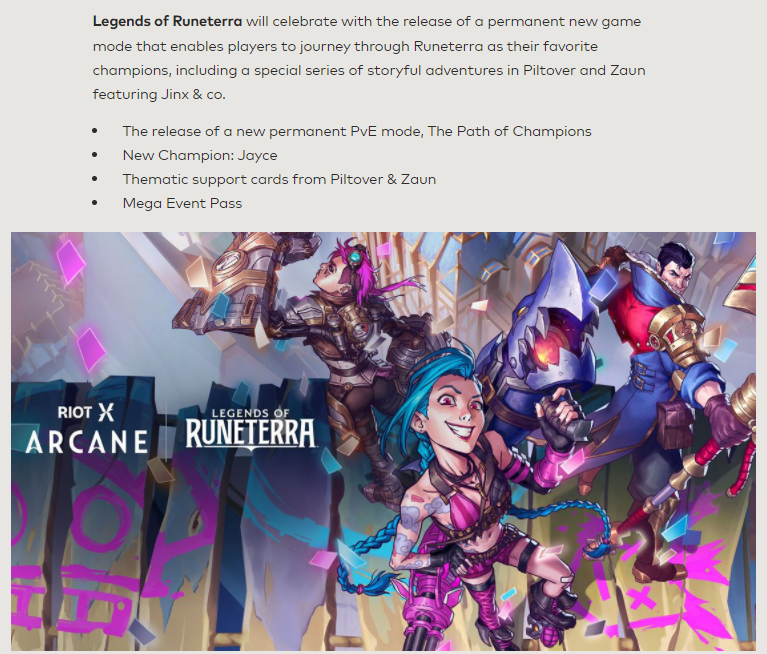 PlayRuneterra's tweet image. Check out the details of LoR's November events here as well as everything that's happening across Riot celebrating Arcane and more!