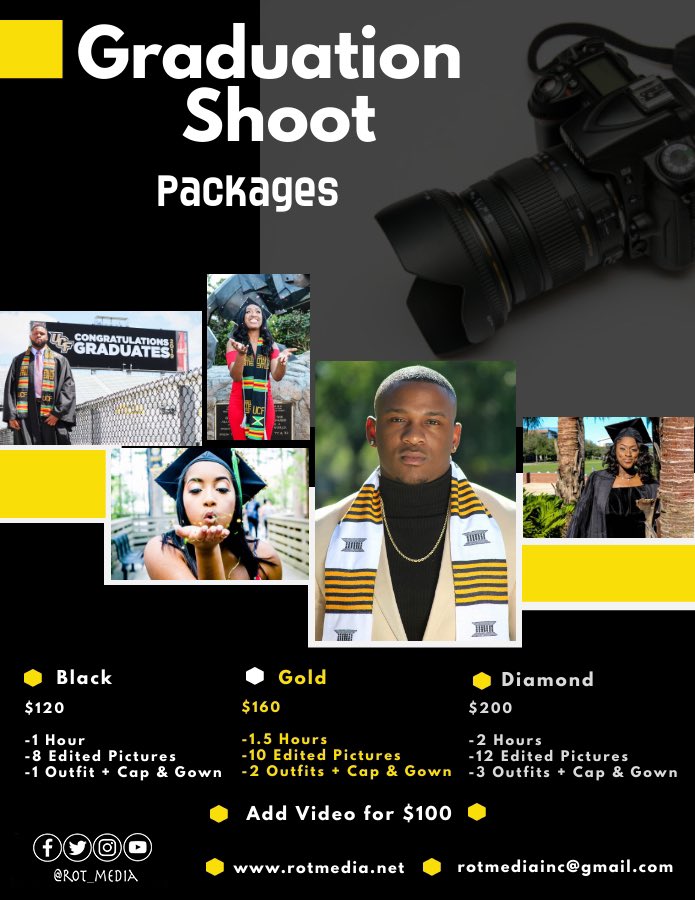 rot_media's tweet photo. Fall 2021 Commencement Bookings are officially open! Limited slots are available. Book your session ASAP https://t.co/CNCD40Q6uC