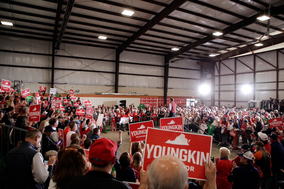 GlennYoungkin's tweet photo. Tomorrow is Election Day, and tomorrow we are going to bring a new day to the Commonwealth of Virginia. RICHMOND is ready for a new governor! Make a plan to head to the polls and VOTE! https://t.co/C3EOBL6Qlt