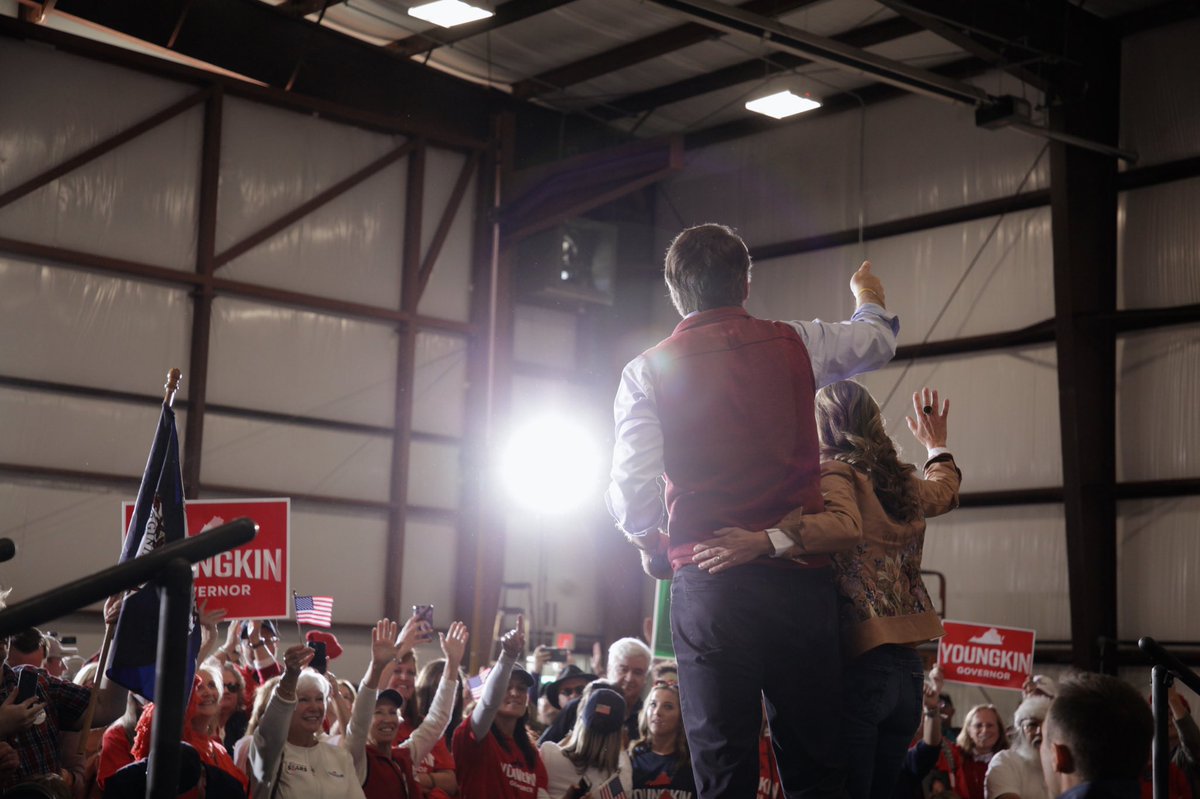 GlennYoungkin's tweet photo. Tomorrow is Election Day, and tomorrow we are going to bring a new day to the Commonwealth of Virginia. RICHMOND is ready for a new governor! Make a plan to head to the polls and VOTE! https://t.co/C3EOBL6Qlt