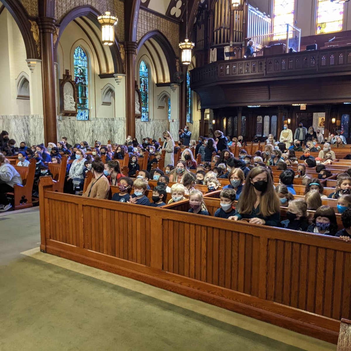 stmarybrookline's tweet photo. Thank you students for your engagement and reverent conduct during our All Saints Day Mass!

#catholicschool
#catholiceducation
#bostoncatholicschools
@BostonCathSupt 
@CSOboston https://t.co/M6L3EgCYM6