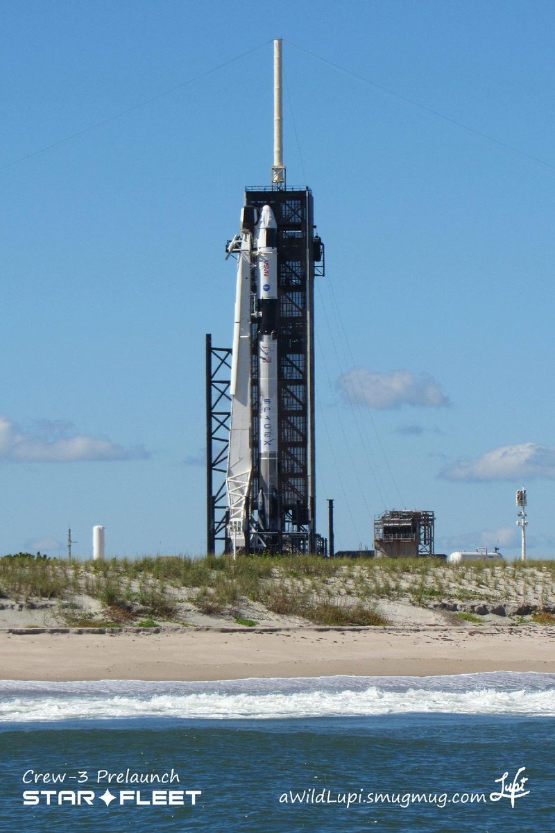 StarFleetTours's tweet photo. The 5 PM launchpad trip for Tuesday, November 2 is full. 

We’ve added another opportunity to go out at 2:30 pm. 

There are currently 5 spots available. Sends us a message if you’re interested. #NASA #SpaceX #Crew3 https://t.co/XFk1LnyUoq