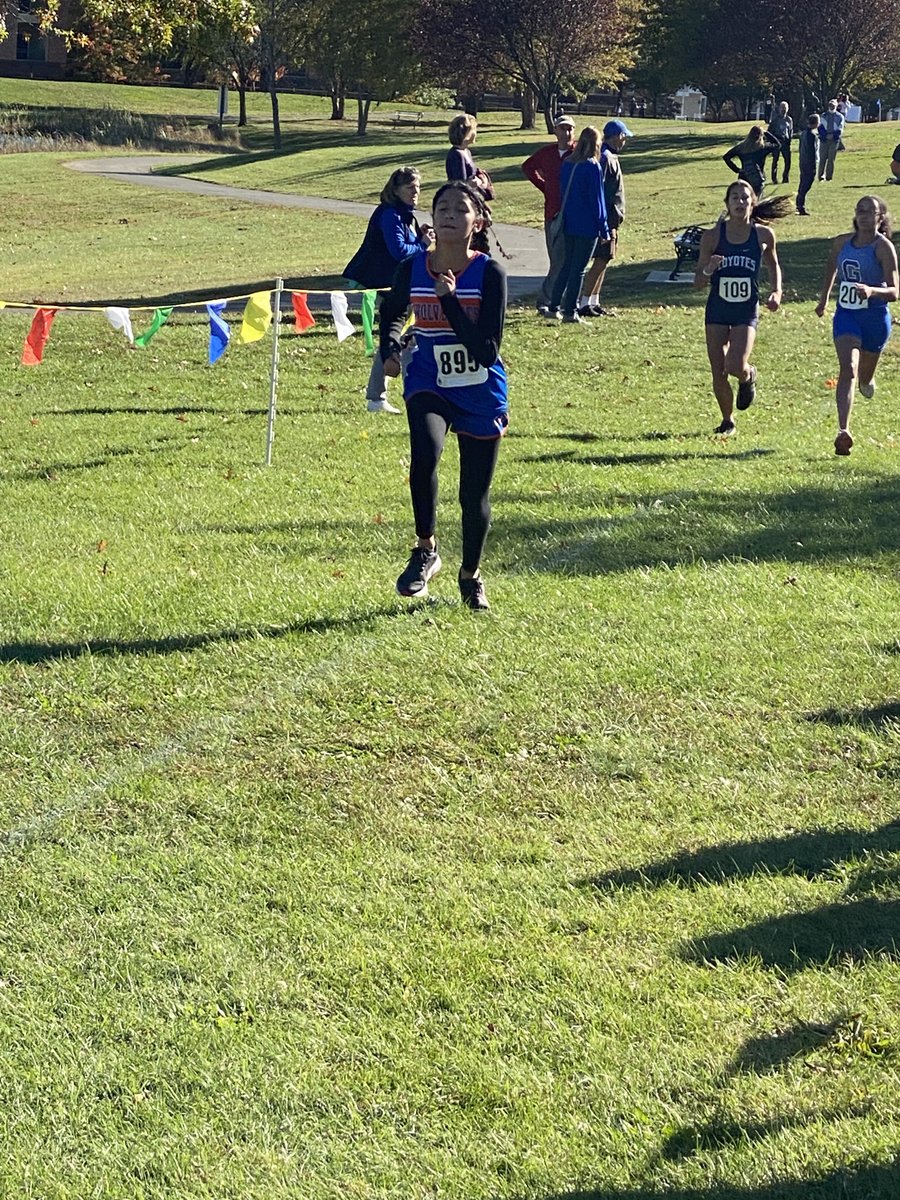 WMRinesSports's tweet photo. Congratulations to our 3 female runners; Emily, Ami, and Elisa, who all set Personal Records at todays county championships. Yes, Ladies! So proud! Next up regionals on Thursday! 

#RinesontheRise https://t.co/9iGAY9F2A7