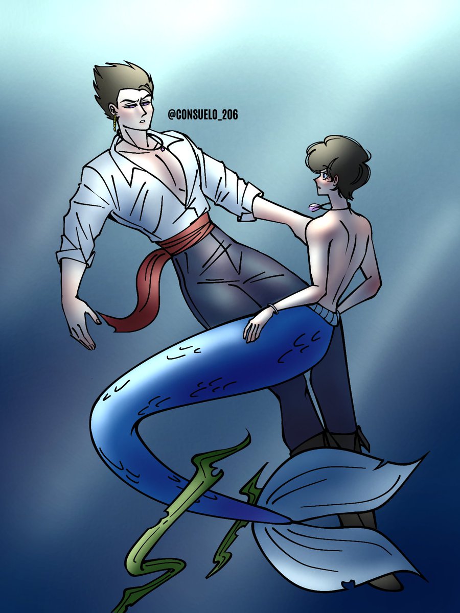 LENTIN_2729's tweet photo. Día 1: Sirenos 🧜♂️
Más o menos inspirado de la peli de "La sirenita"
#Vegexbyweek #KarmalandAU https://t.co/sZQ09OawSh